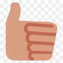 拇指信号表情世界手势-表情符号