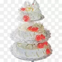 婚礼蛋糕，糖霜，蛋糕层蛋糕-婚礼蛋糕