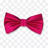 蝴蝶结粉色领带丝带
