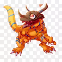 古蒙金属迪格门扇形艺术-Digimon