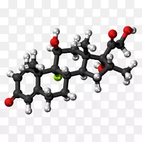 11-脱氧皮质醇分子糖皮质激素球棒模型-模型