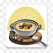 混合蔬菜汤，番茄汤，鸡汤，南瓜汤，蘑菇奶油汤-烹饪