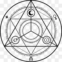 爱德华·艾里克全金属炼金术士炼金术符号炼金术魔法圈-圆