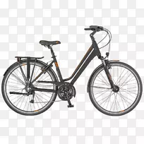 混合动力自行车斯科特运动大型自行车城市自行车-自行车