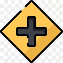 计算机图标符号夹层道路交叉口剪贴画符号