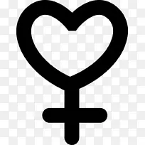 性别符号金星女性标志-金星