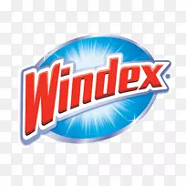 Windex窗口清洁器标志s。c。强生子窗