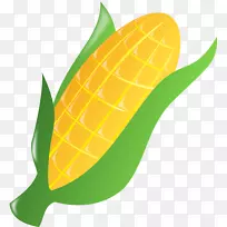 玉米上的玉米穗夹艺术