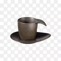 咖啡杯浓咖啡茶杯茶碟-咖啡