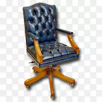 办公椅和桌椅钴蓝设计