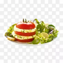希腊色拉卡普里斯色拉素食菜谱开胃菜番茄