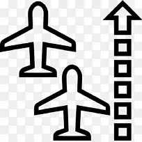 飞机飞行，机场，计算机图标，航空公司-转运站
