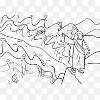 穿越埃及的红海瘟疫，出埃及记，圣经，会众，是大卫。