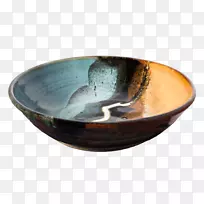 碗陶器-棕色陶器