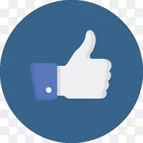facebook喜欢按钮电脑图标，拇指信号，类似fb