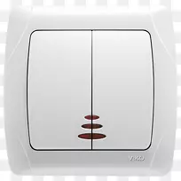 白色锁存继电器交流电源插头和插座.设计