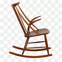 摇椅，木家具，翼椅，木椅