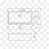 厨房纸制洗涤槽m-80型-厨房