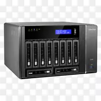 网络存储系统QNAP系统公司网络录像机数据存储qnap nas dt tv-1282t-i7-64g 12bay 3 4 ghzqc 64gb ddr 4 4xgbe 2xthb 5 xusb3.0