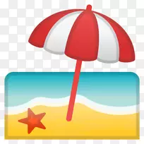 Emojipedia海滩计算机图标emoticon-emoji