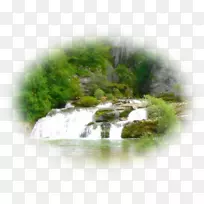 自然保护区水资源瀑布植被草坪瀑布