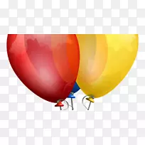 生日蛋糕气球派对剪贴画-生日