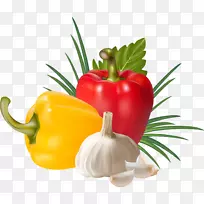 辣椒、甜椒、青菜、素食食品-蔬菜