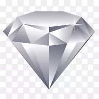 蓝色钻石红色钻石剪贴画-钻石