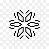 雪花画形状剪贴画.雪花