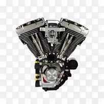 哈雷-戴维森双凸轮发动机v-双引擎摩托车-摩托车