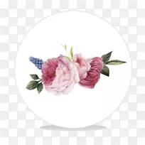 紫丁香玫瑰粉红玫瑰的阴影，日用花瓶，切花，花卉设计.花瓶设计