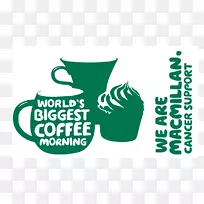 世界上最大的咖啡早晨麦克米伦癌症支持蛋糕筹款-咖啡