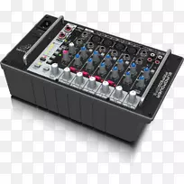 贝林格欧洲电源pmp500mp3 500 w 8声道动力混合器麦克风音频混频器比林格欧洲电源pmp550m-麦克风