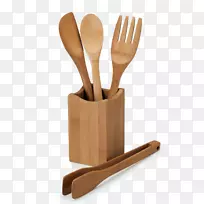木制勺子，环保推广商品，厨房用具-叉子