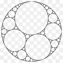 阿波罗垫片数学圆填充分形-数学