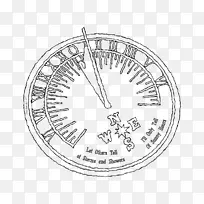 制作日晷画指南针