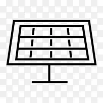 太阳能电池板墨尔本太阳能计算机图标