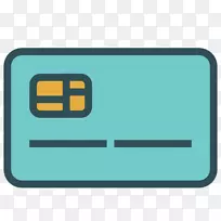 电脑图标信用卡智能卡图标信用卡