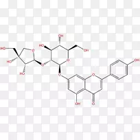 芹菜素分子黄酮类柚皮素oroxylin a-植物化物