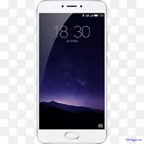 移动电话Meizu MX6 5.5“4G 32 GB DECA核心灰色智能手机Meizu MX6 5.5”4G 32 GB DECA核心灰色Android智能手机