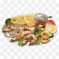 希腊巴厘岛苏夫拉基鱼餐厅-鱼粉