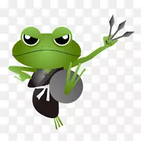 青蛙youtube自然忍者剪贴画-青蛙