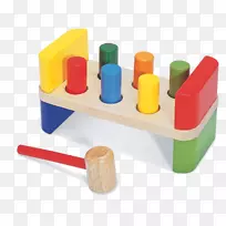 锤子玩具长凳游戏幼儿-锤子