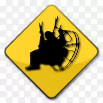 马匹警示标志交通标志剪贴画-马