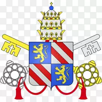 教皇本笃十六世教宗的臂章纹章教皇皮乌斯诉