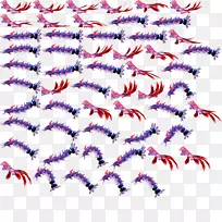 艺术线点粉红m线