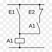 电路图梯形逻辑开环控制器接线图继电器梯形元件