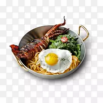 丰盛早餐海鲜亚洲菜食谱-早餐
