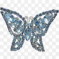 胸针蓝宝石体珠宝水晶蓝宝石