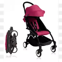 婴儿+婴儿运输粉红色灰褐色婴儿